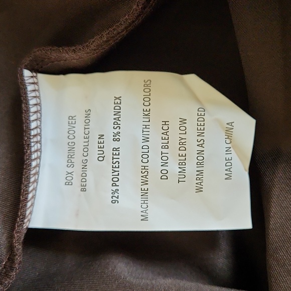 Queen-size brown boxspring cover - Picture 5 of 6